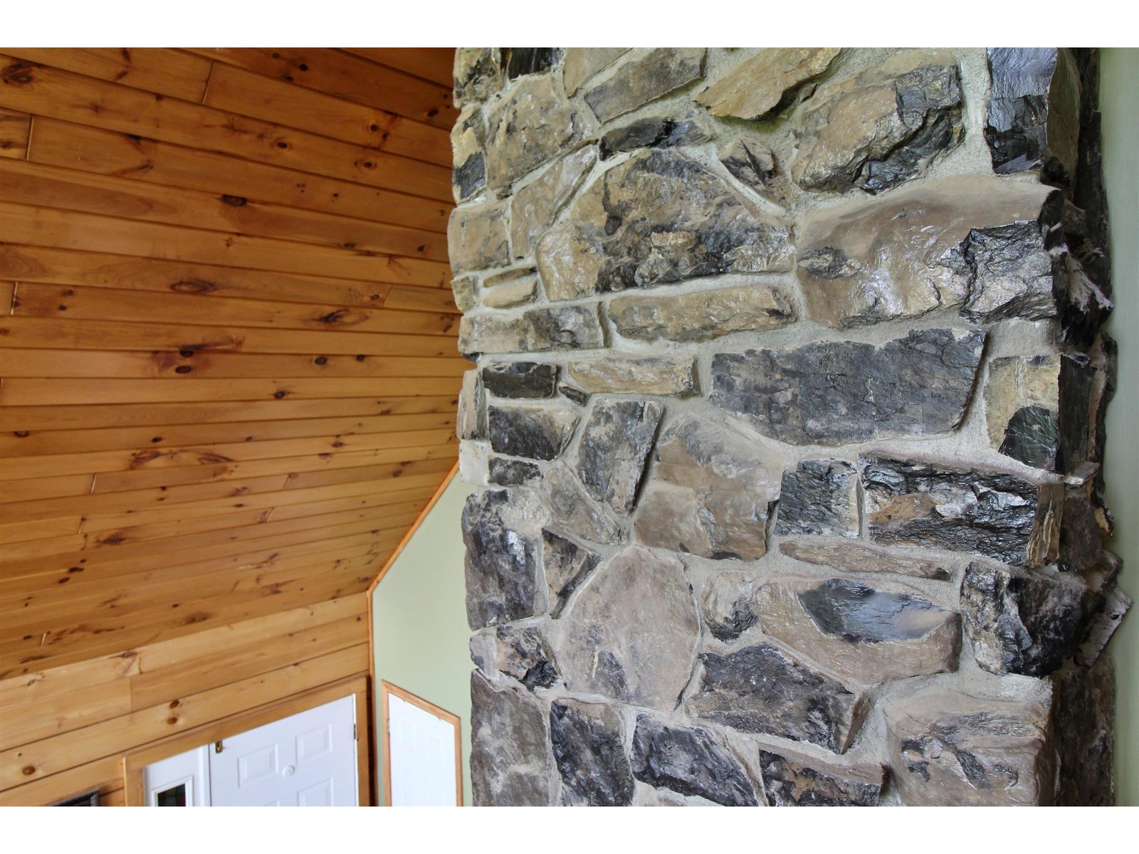 Chimney stone sourced on-site