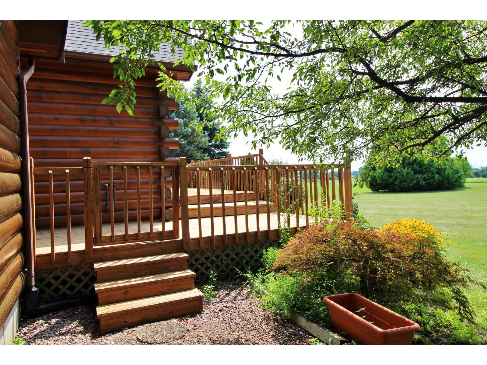 To the front deck