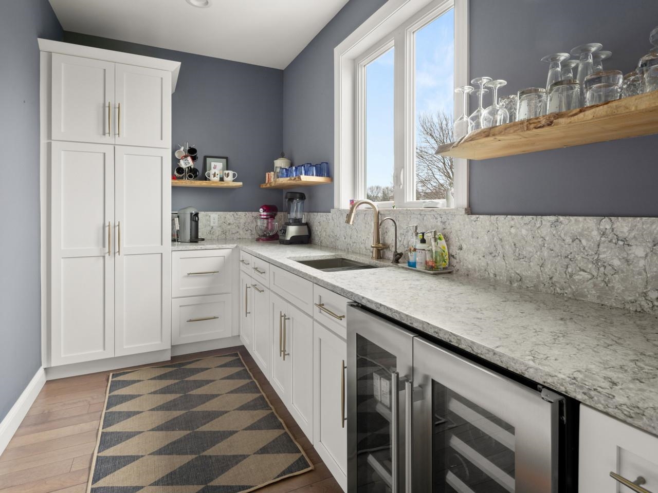 Generous walk-in pantry