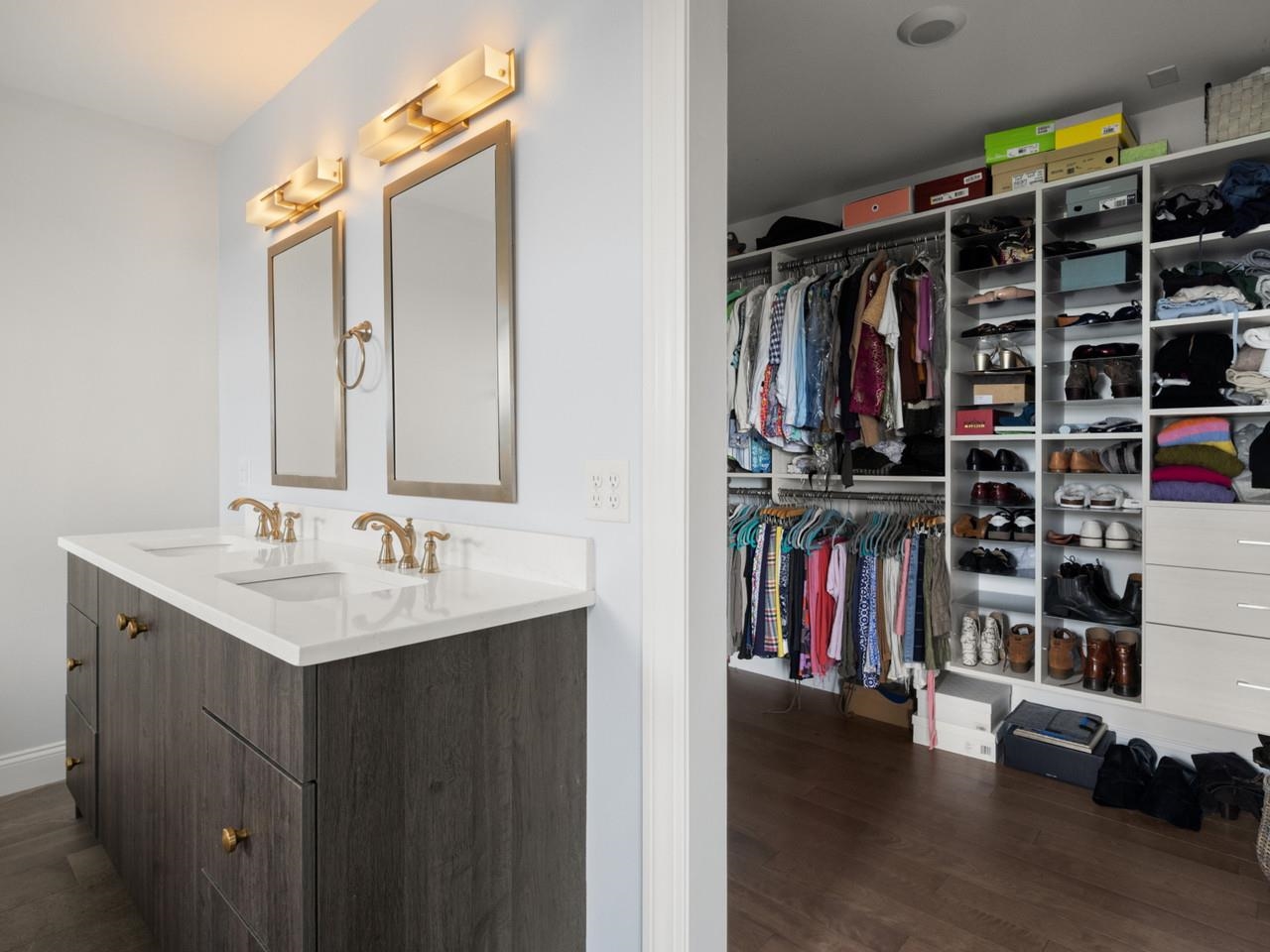 Oversized walk-in closet