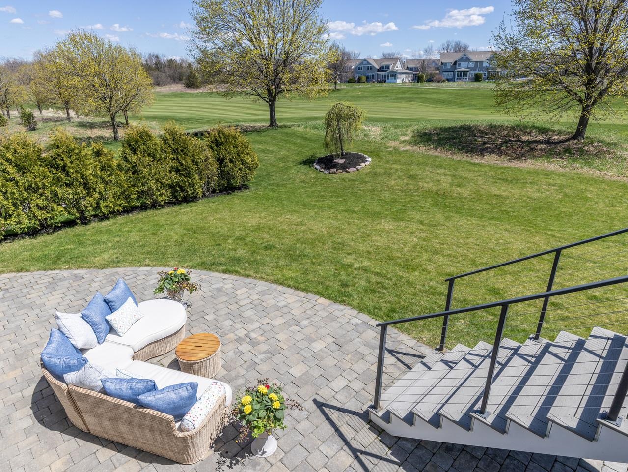 Private back patio