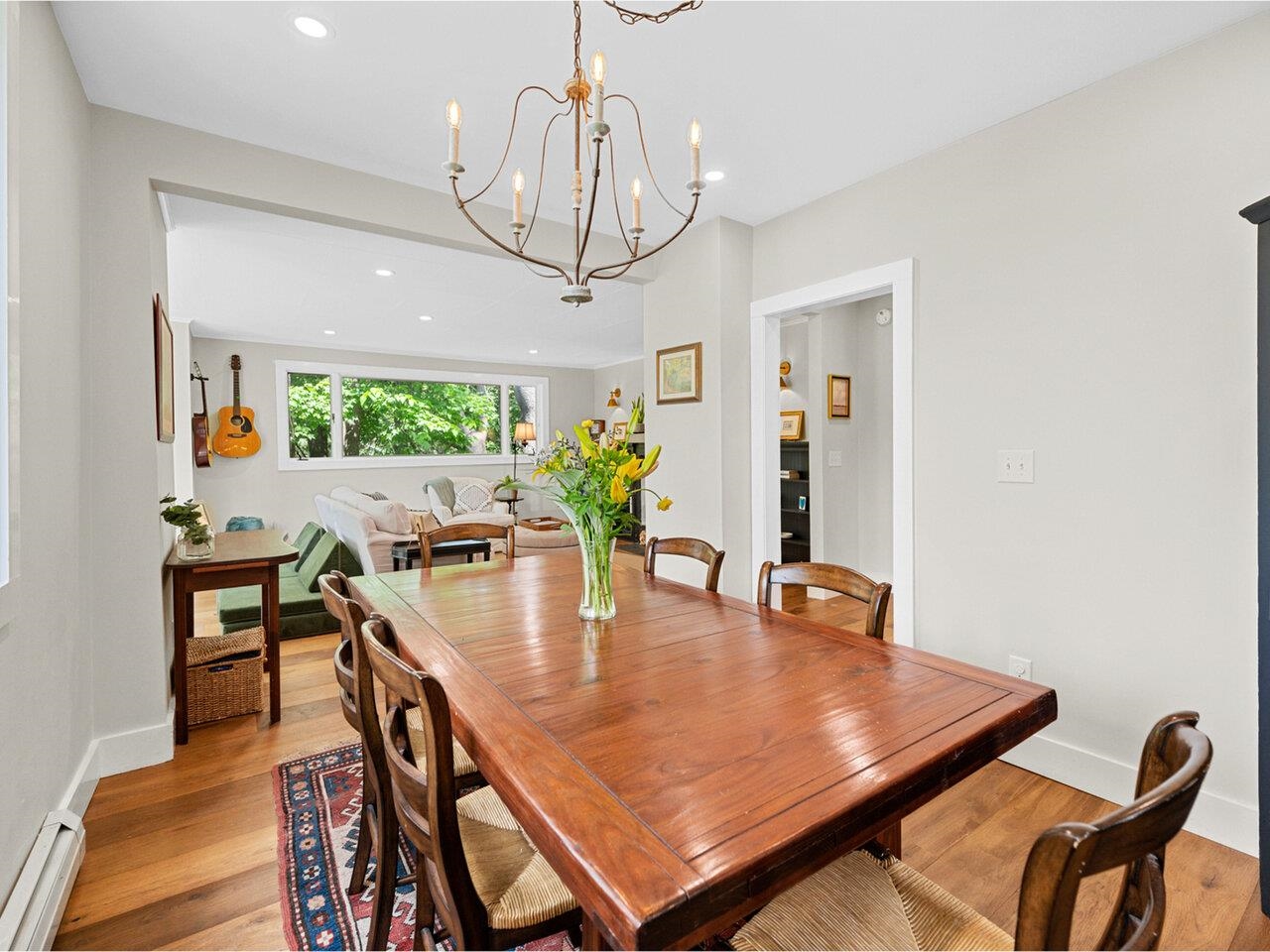 Dining to living room