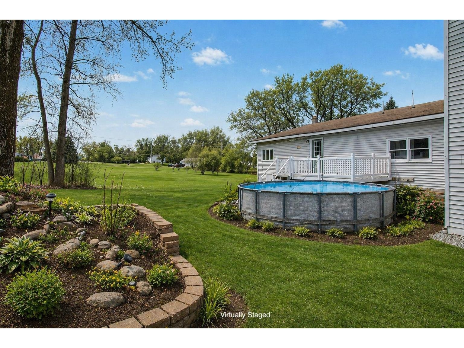 Above Ground Pool (Virtually Staged)