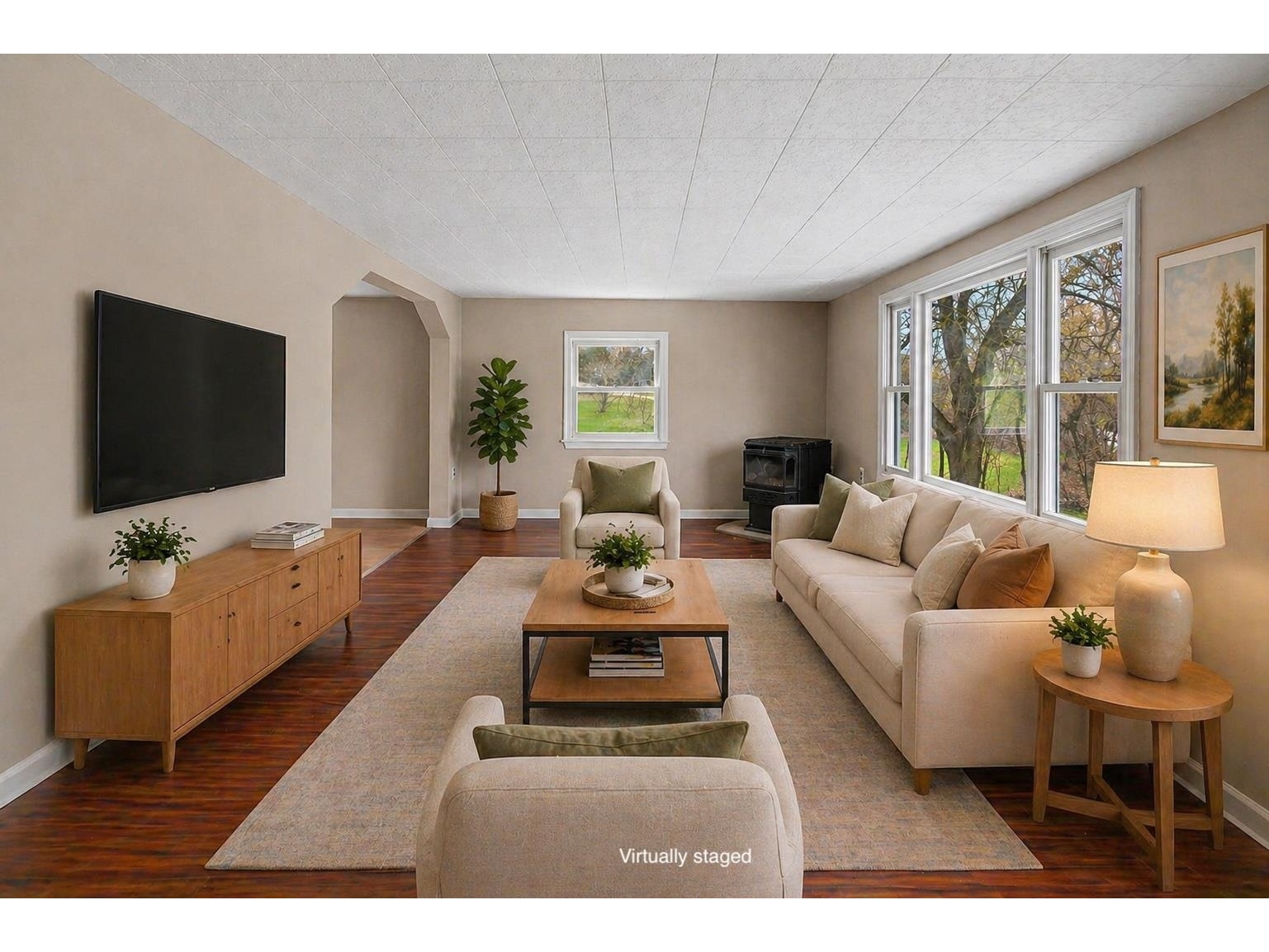 Living Room (Virtually Staged)
