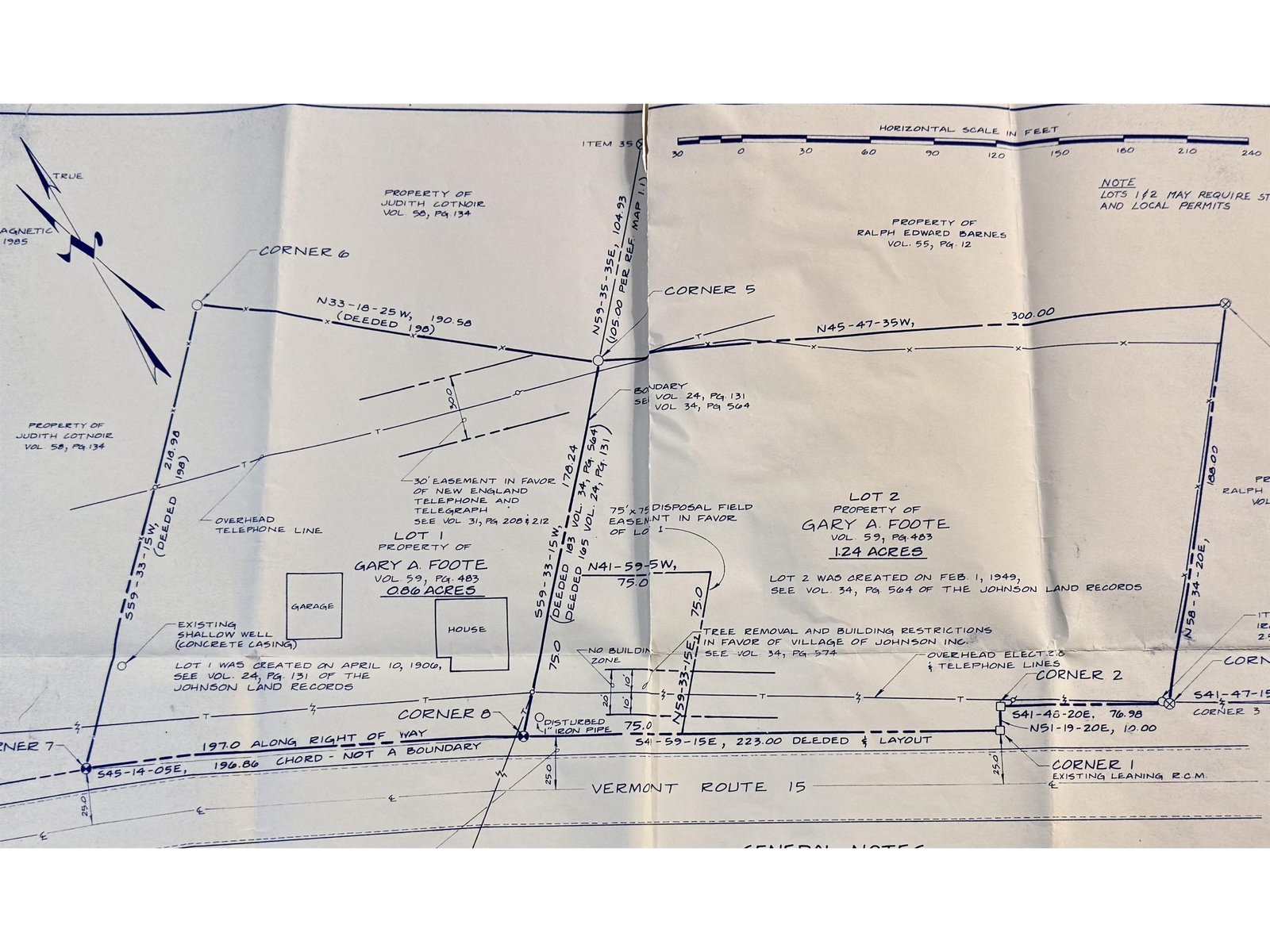 Survey of 2 lots