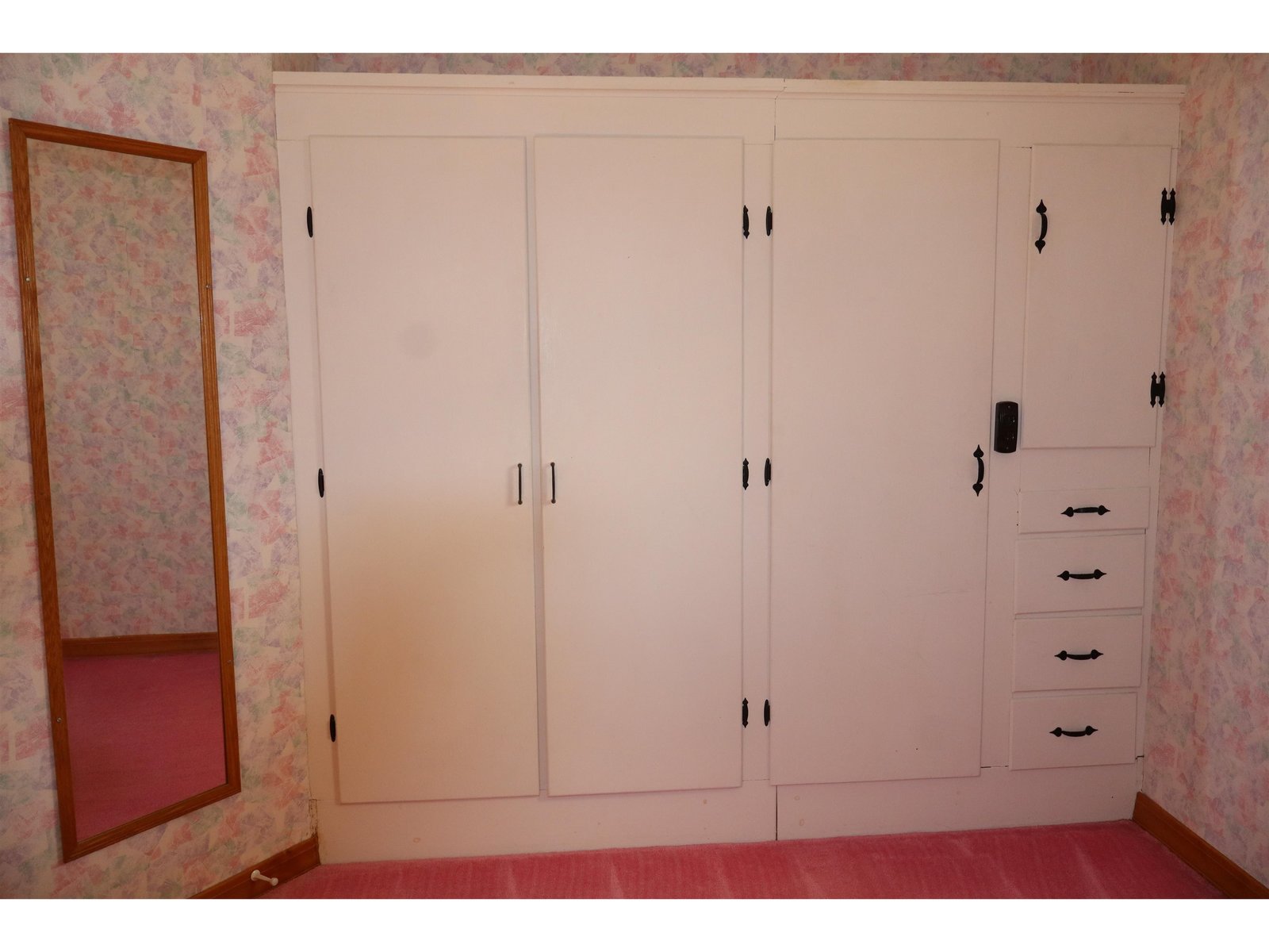 built in bedroom closet