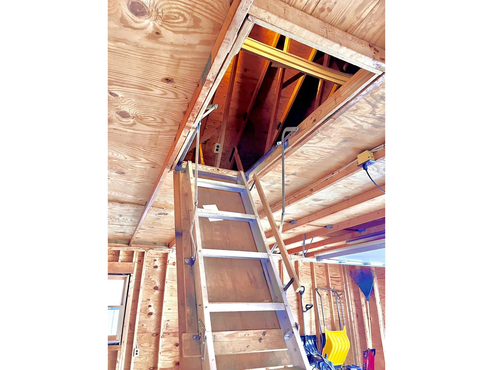 access above garage storage
