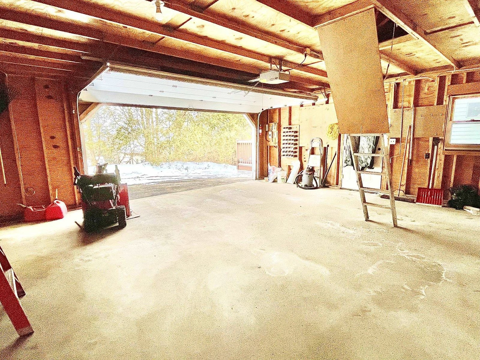 interior 2 car garage