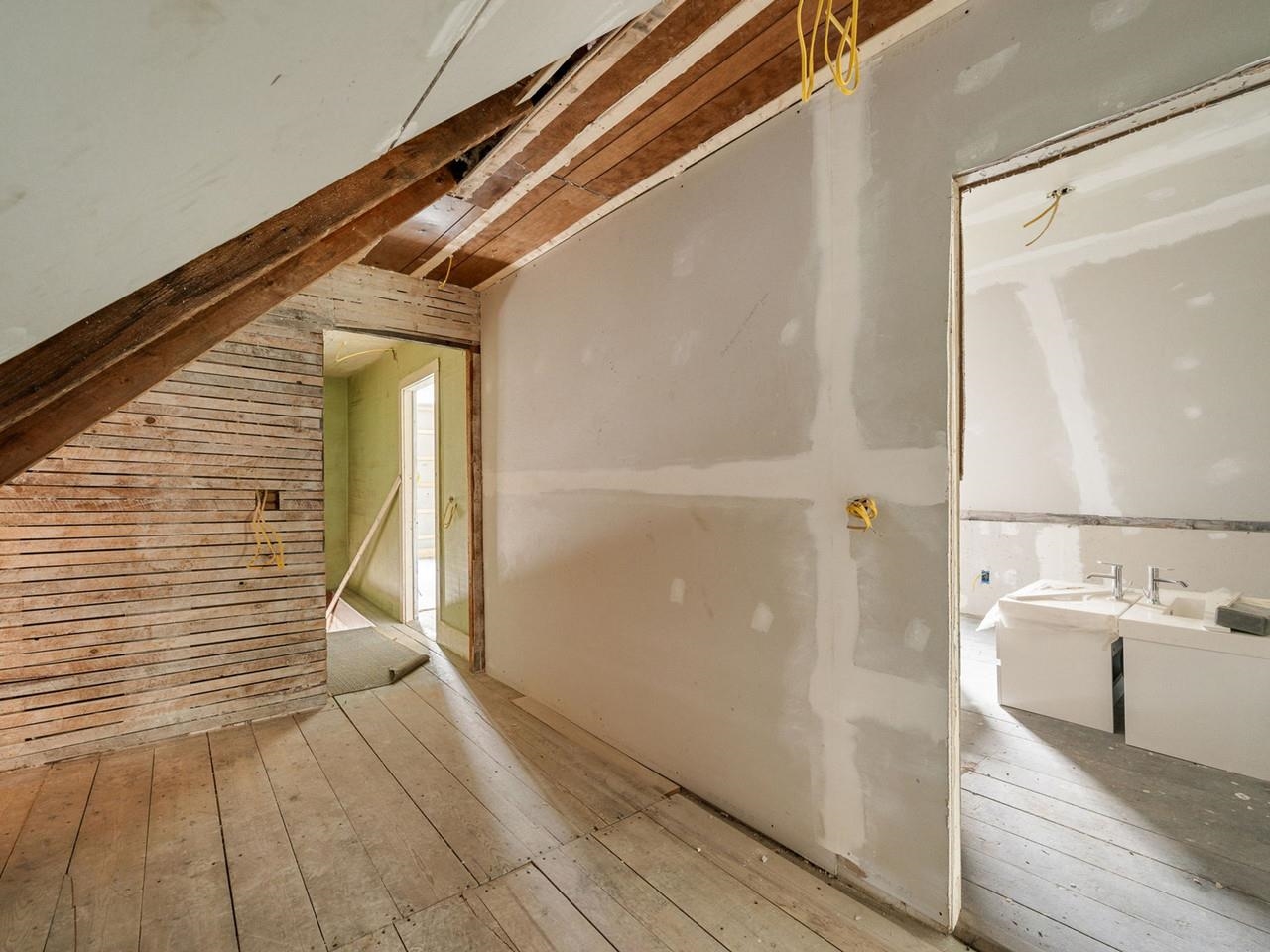 Partially sheetrocked