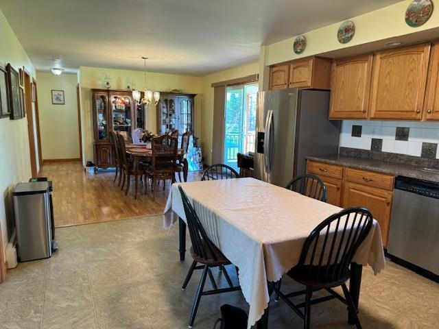 Large dining area