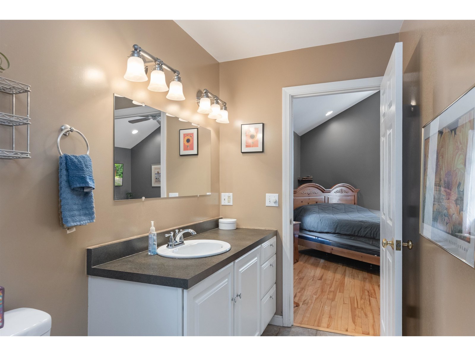 Primary Bath looking into bedroom