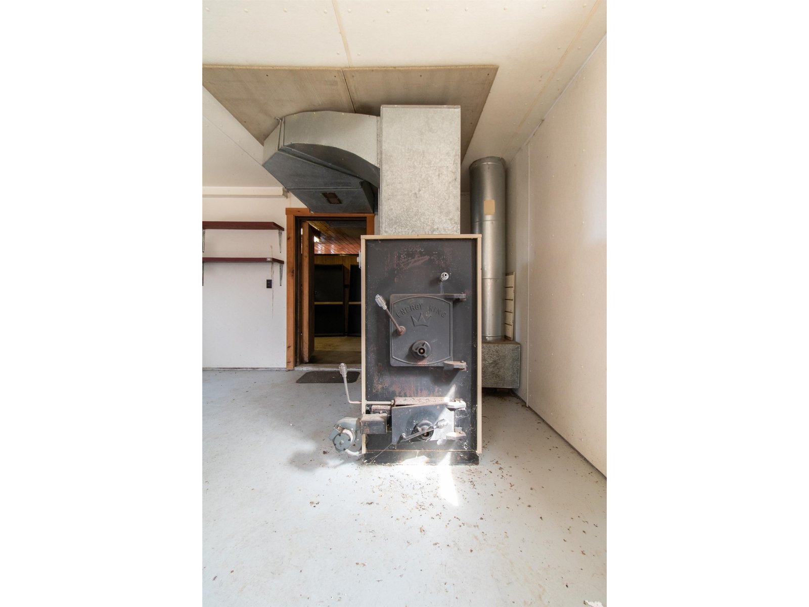 Wood Furnace in Horse Barn
