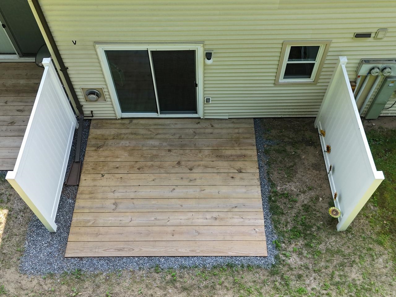 Nice sized private deck