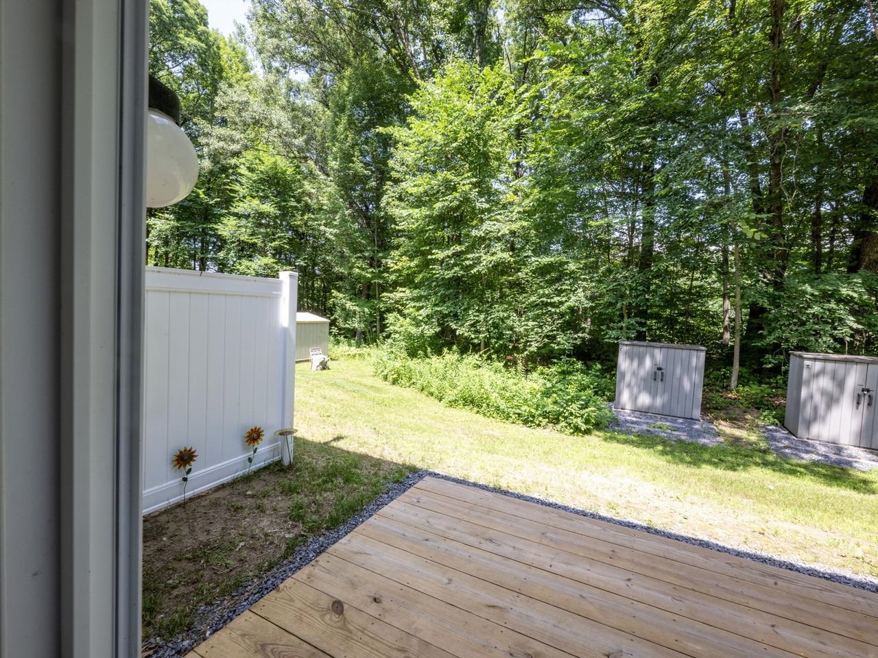 With privacy fence