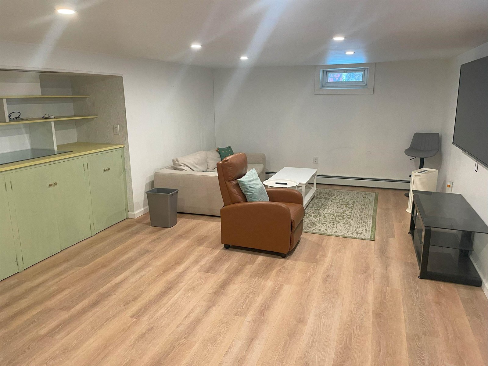 basement family room