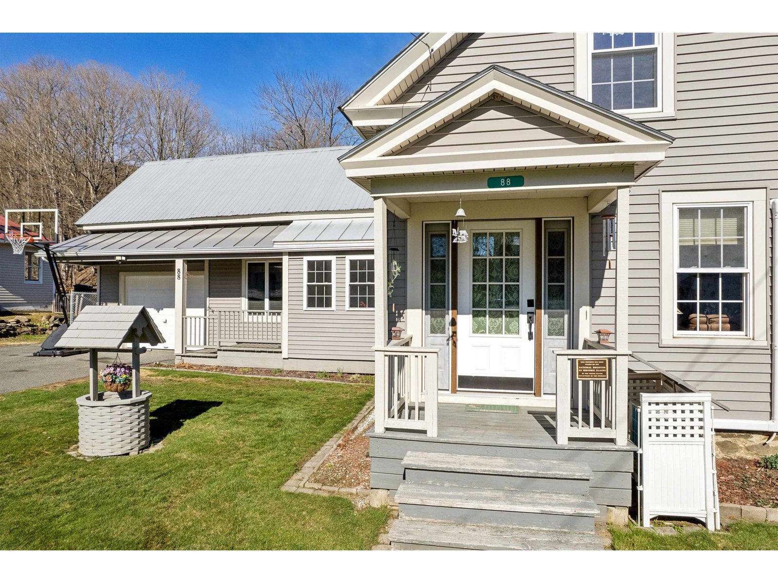 Front of house from Happy Valley Road/Front porch