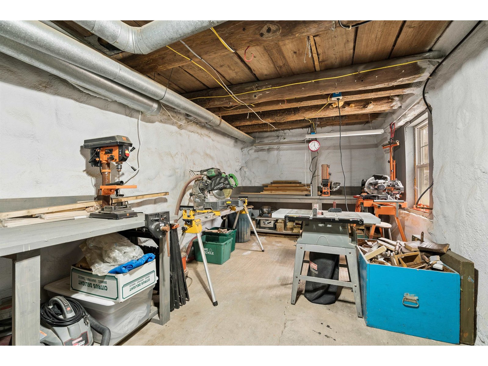 Workshop off of basement area