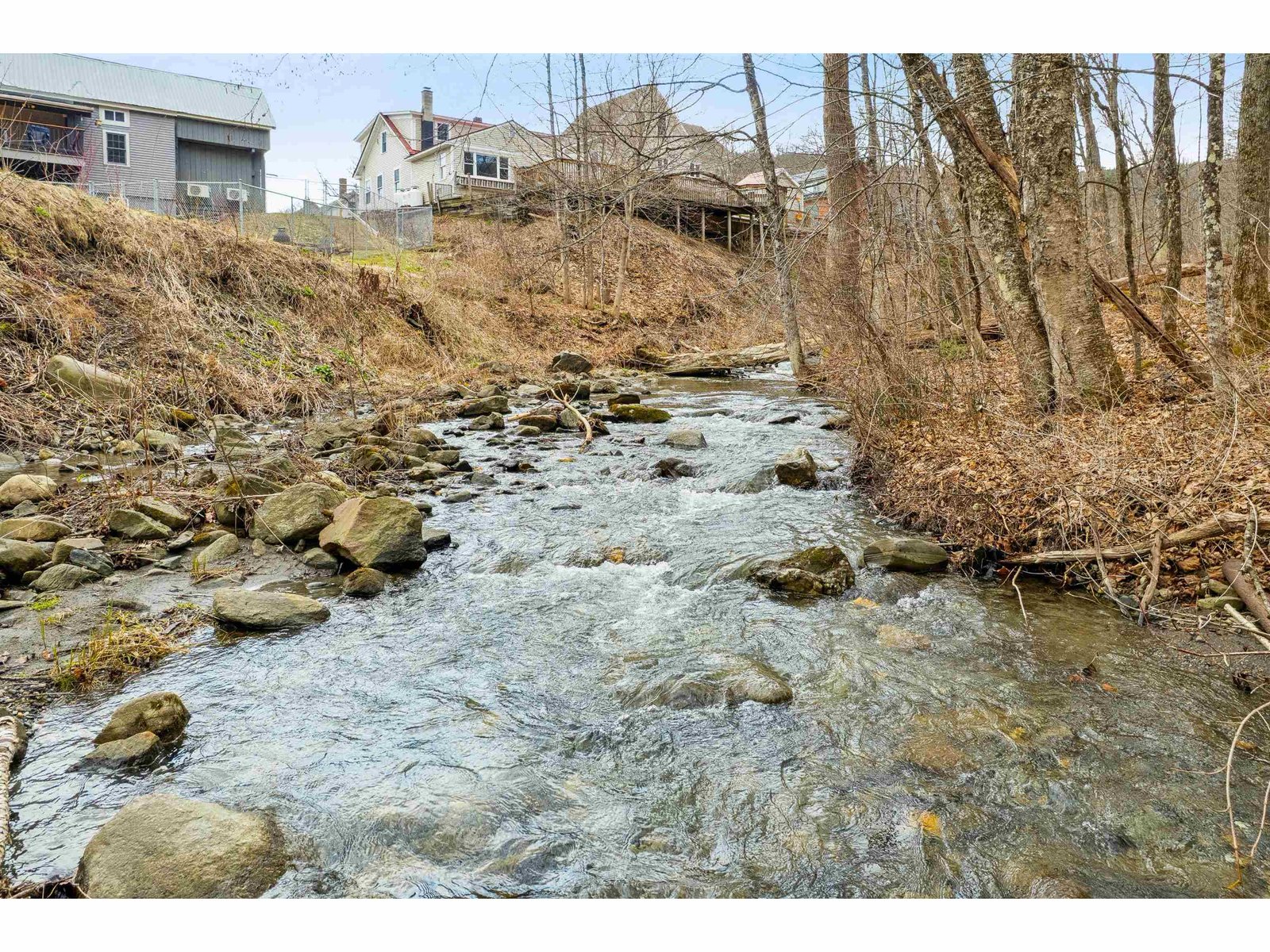 Happy Valley Brook abutting back yard