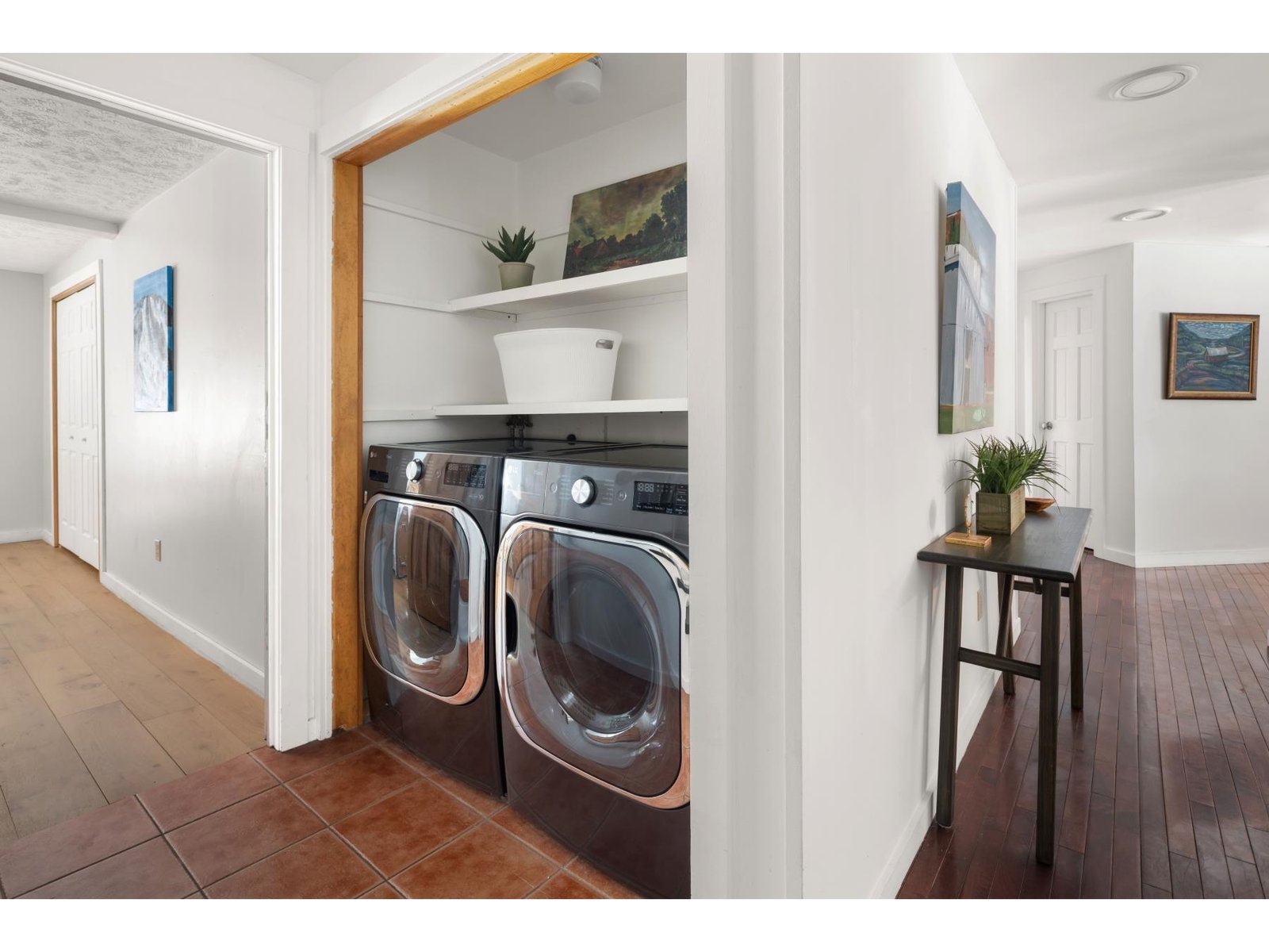 Main level laundry area