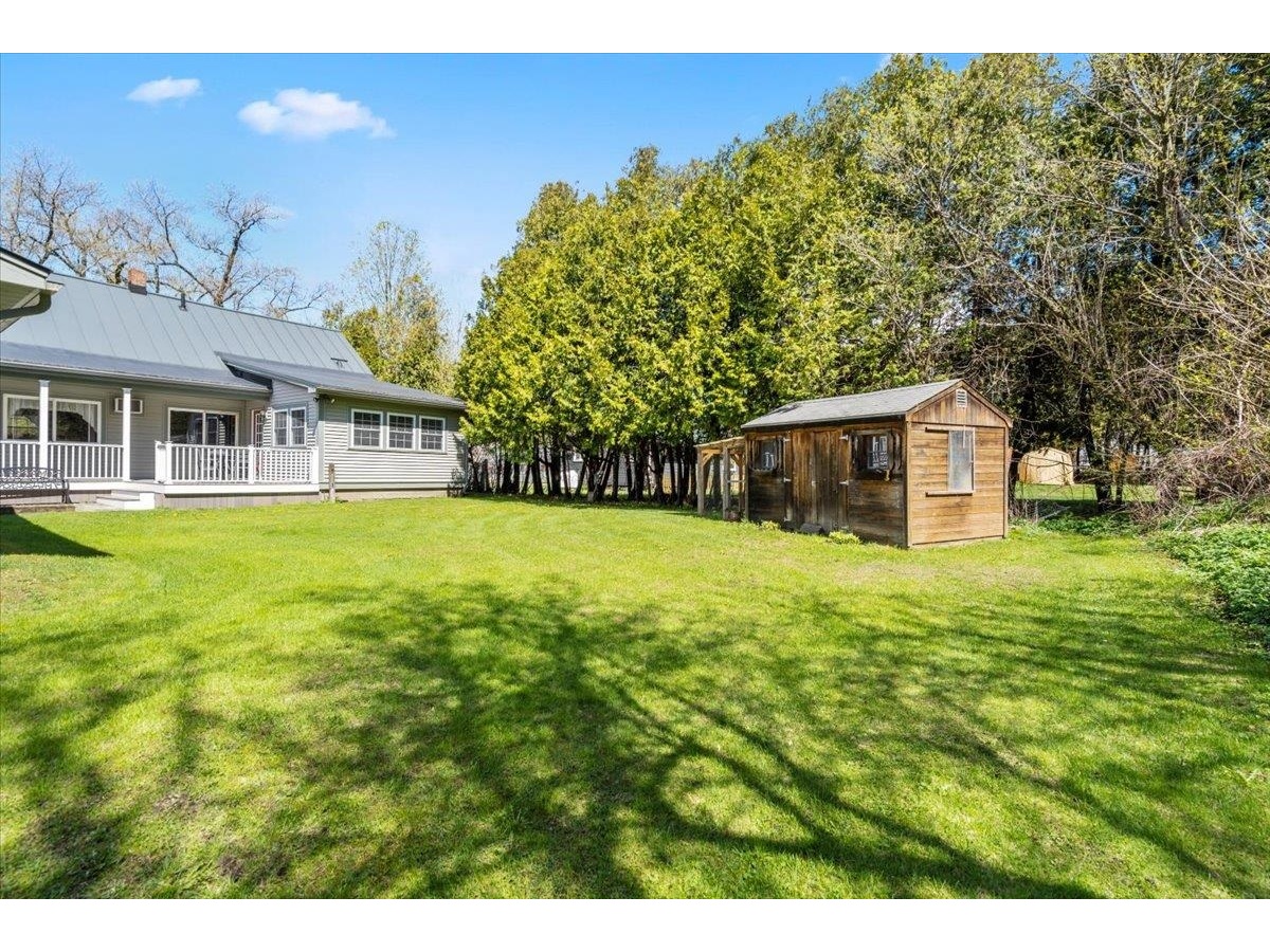Backyard and garden shed