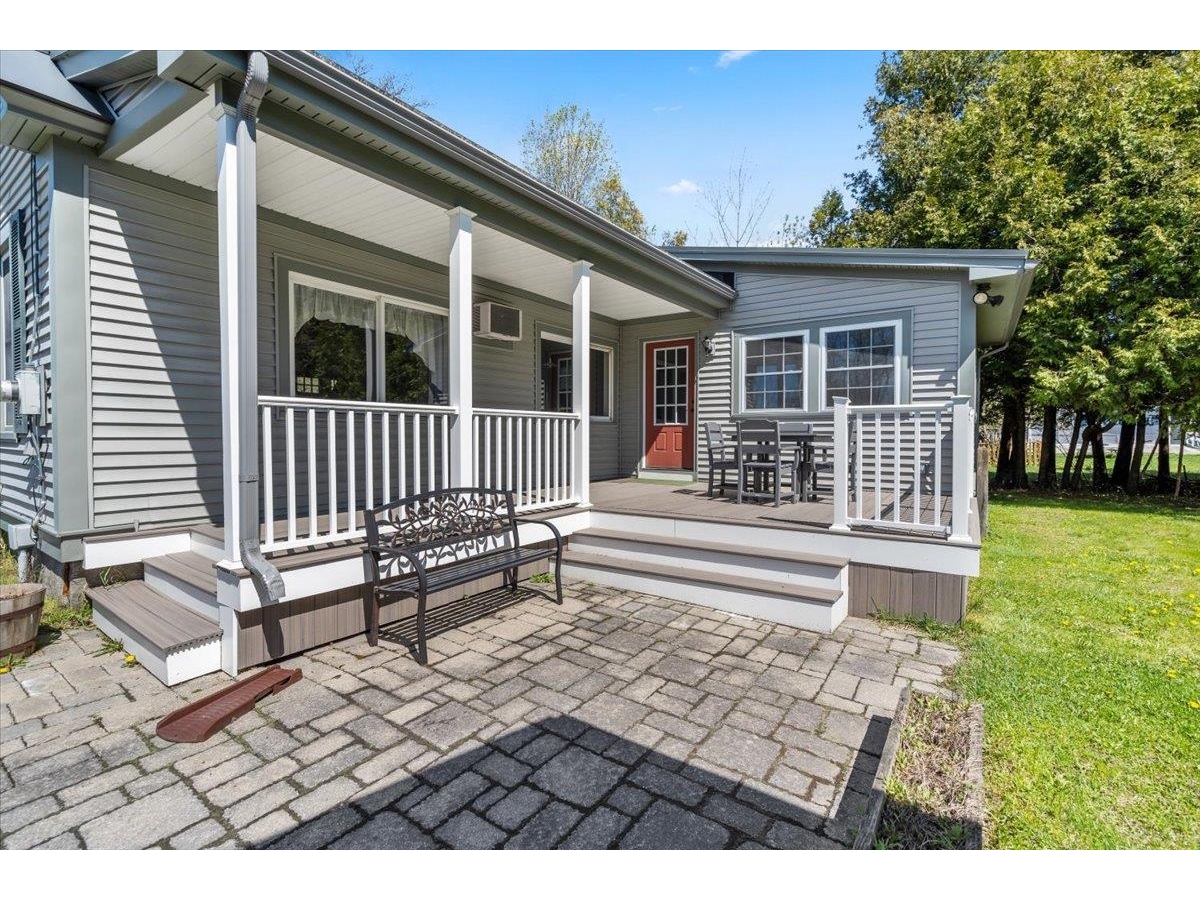 Patio and porch area