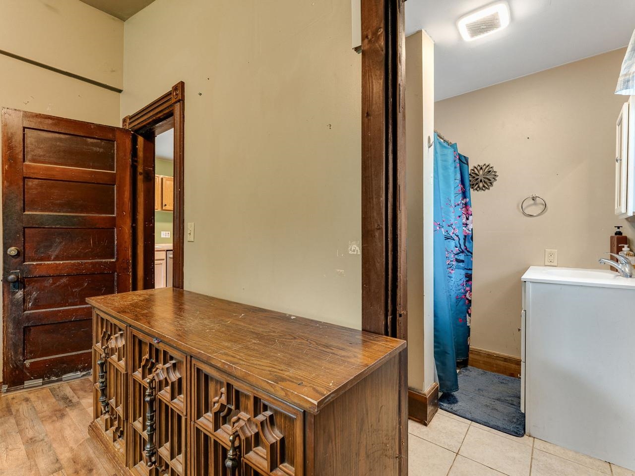 With bathroom