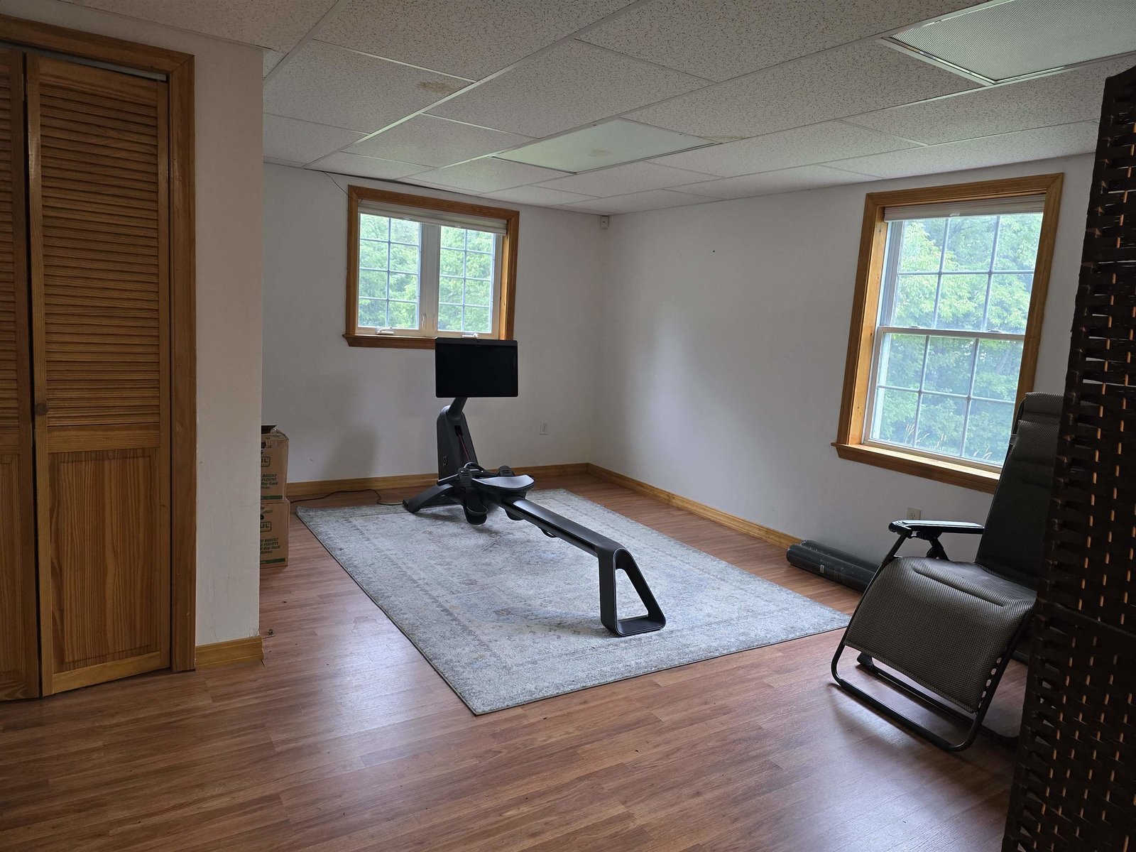 Work out space in basement