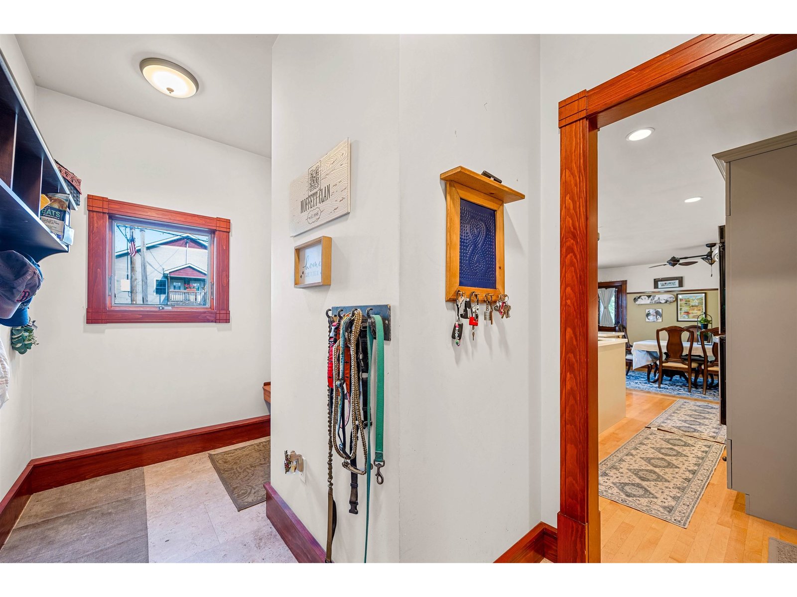 Mudroom leading to Kitchen