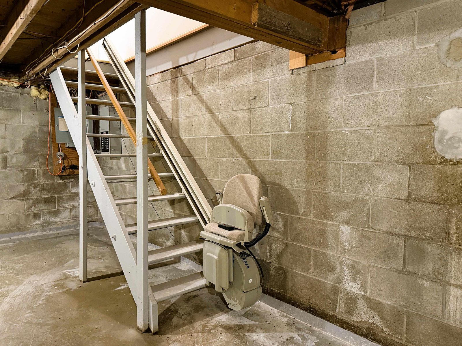 Basement Stair Lift Included