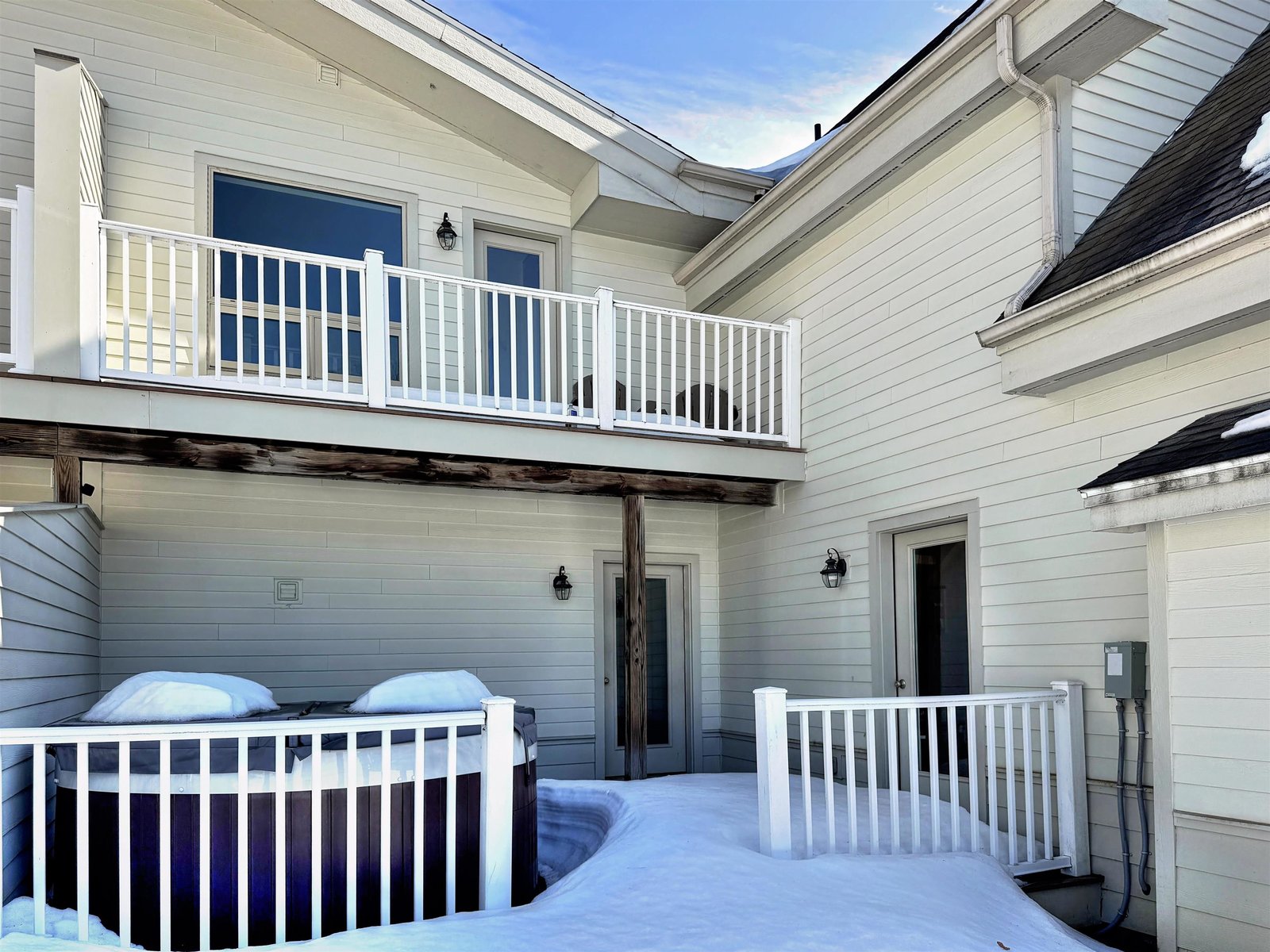 Back Side - deck and hot tub