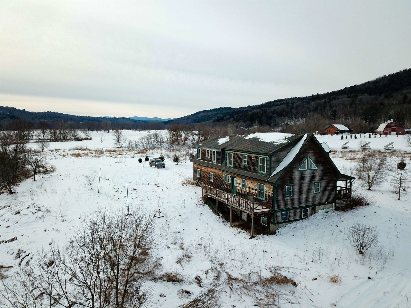 Aerial of Back Deck