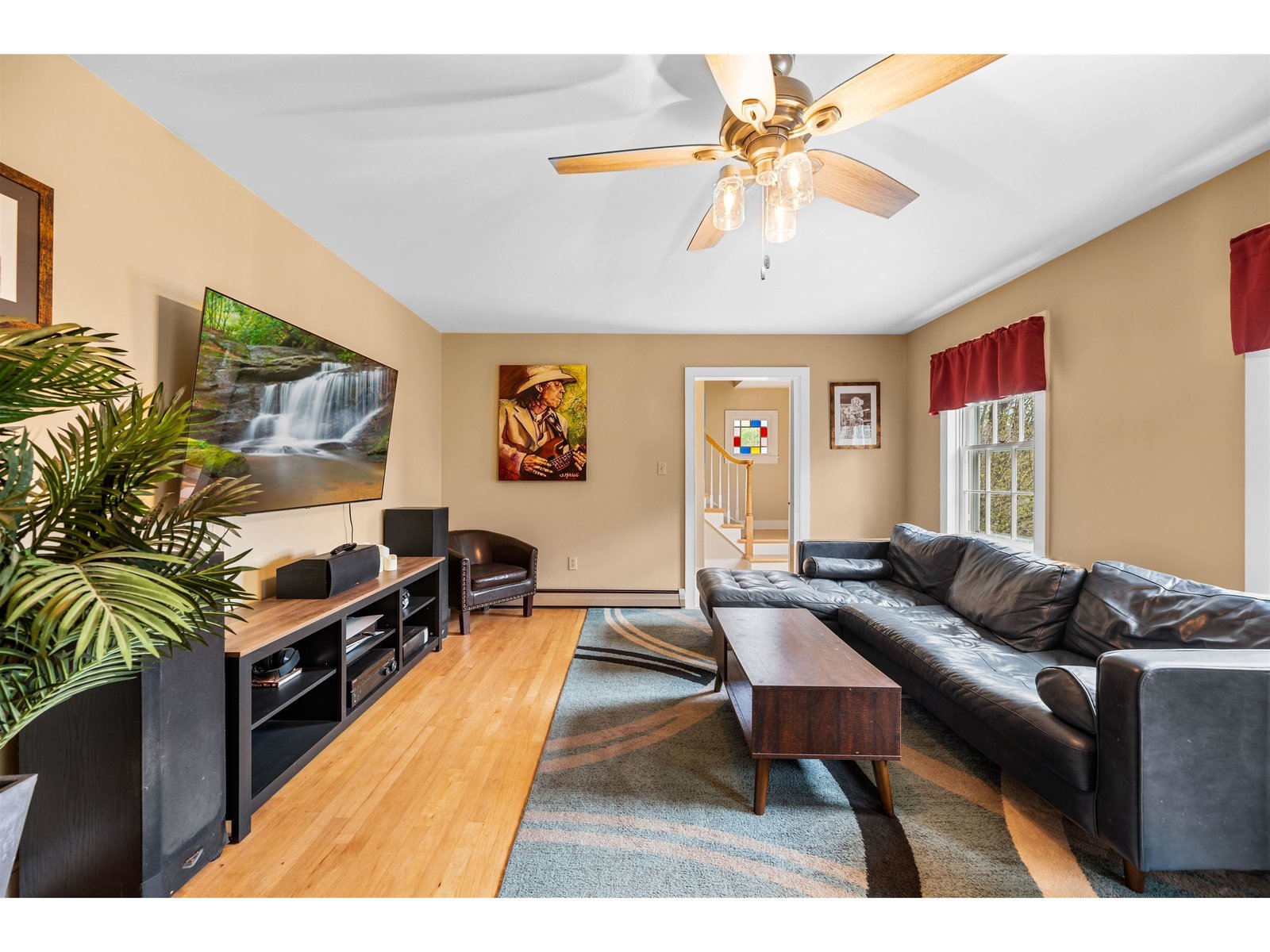 spacious living room