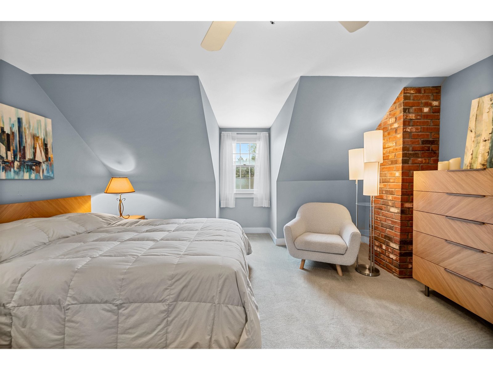 primary bedroom en suite with walk in closet