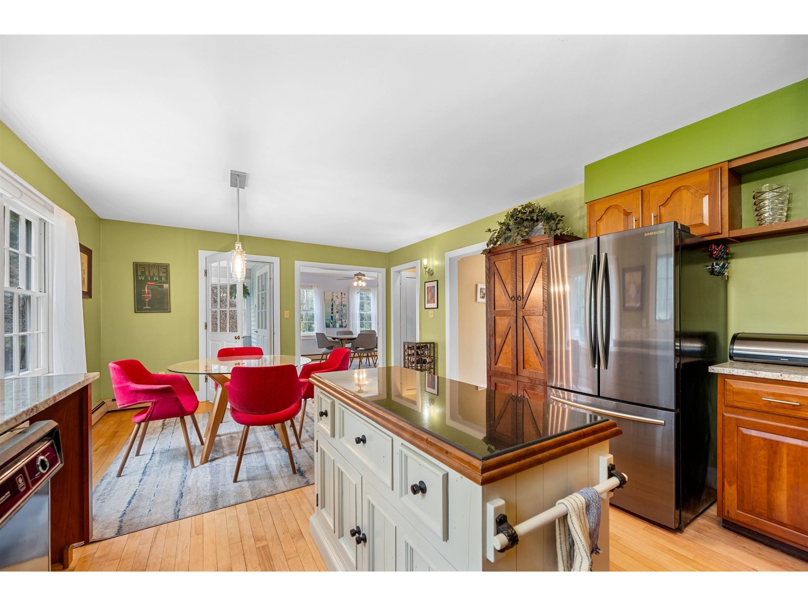 Recently refinished wood floors