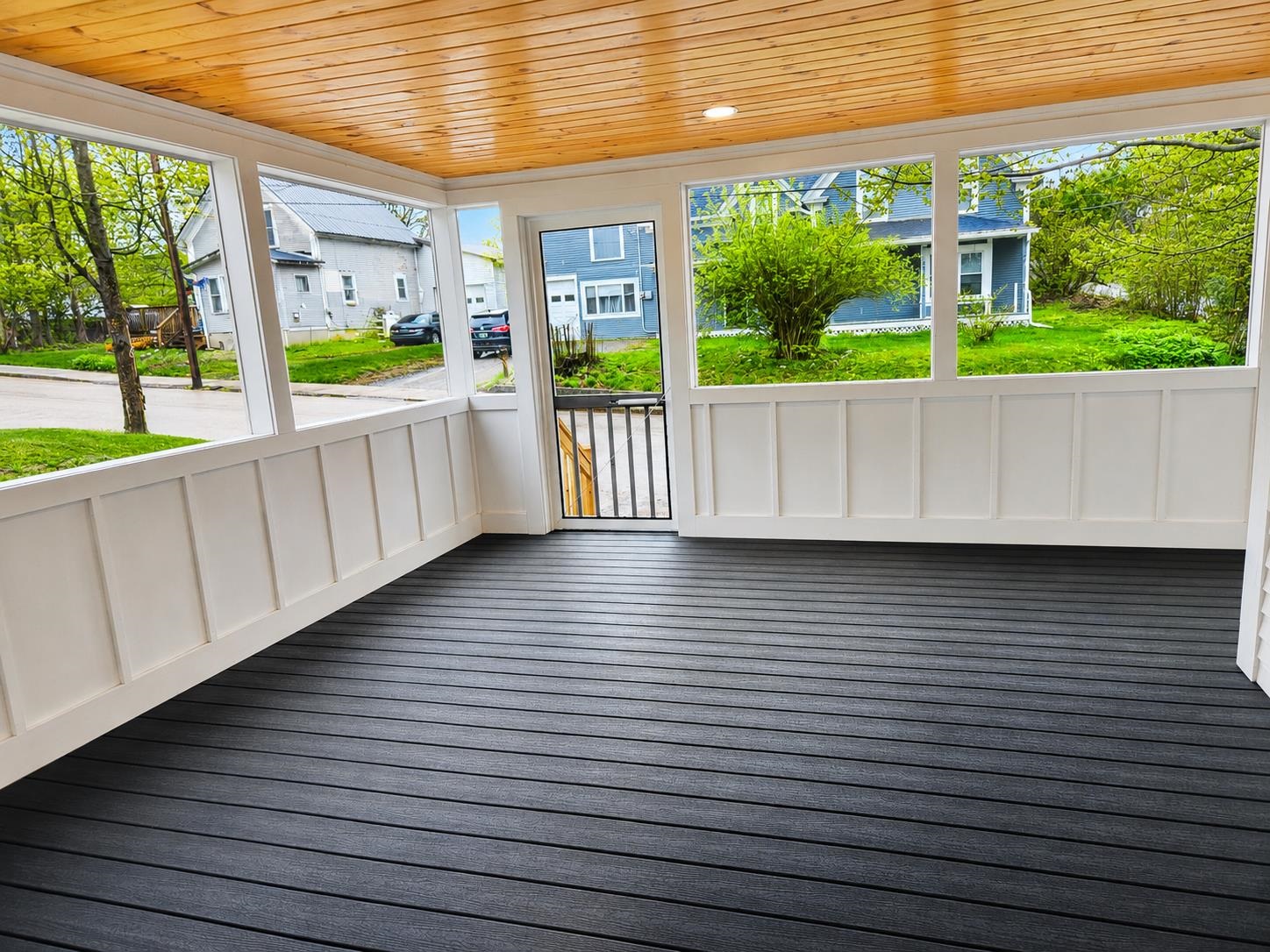 Covered Fully Screened In Porch