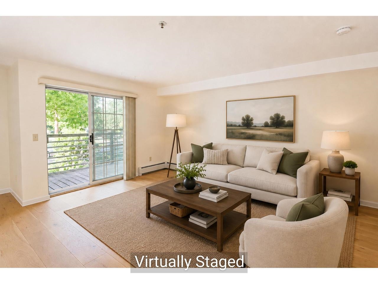 Living Room with Deck Access