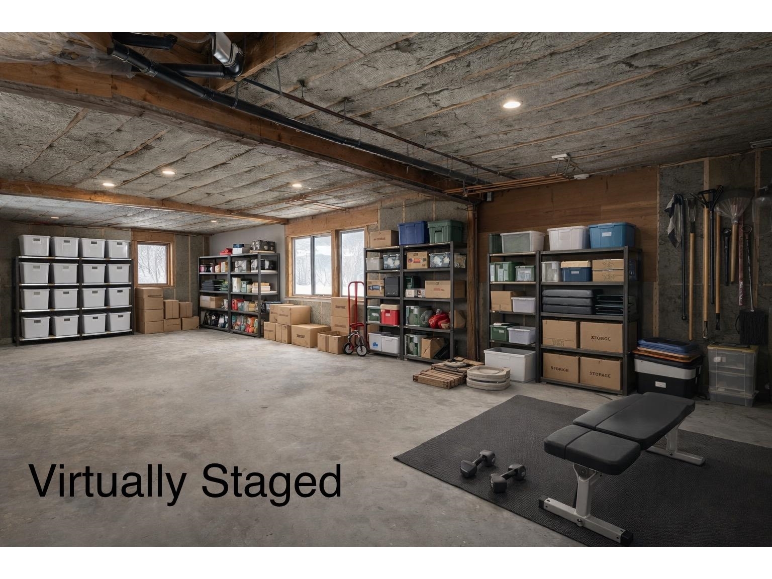 Staged UnFinished Space under 94