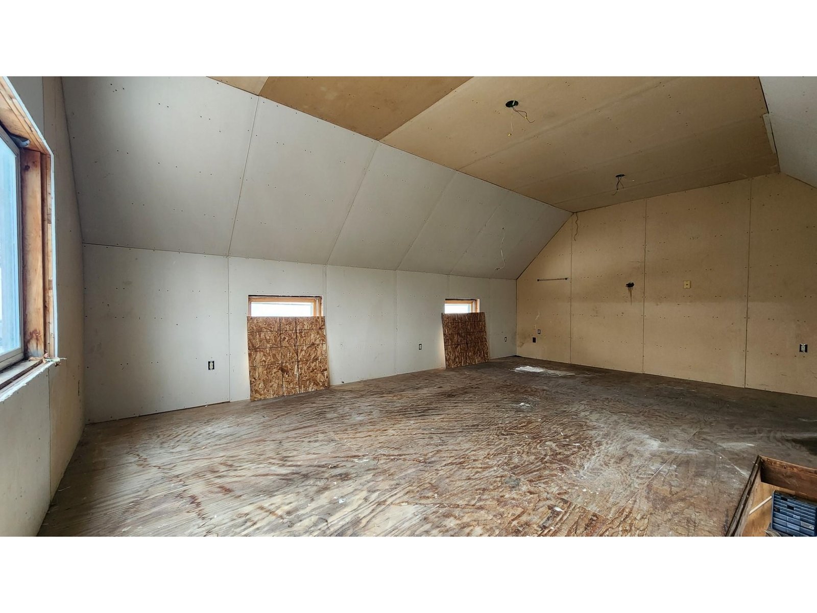 2 stall garage with overhead storage