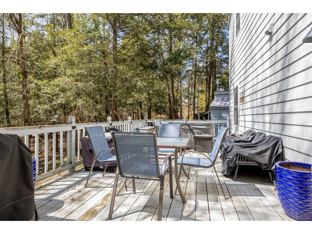 Deck with hot tub