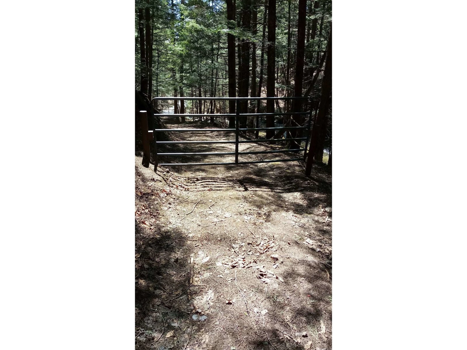 gate on trail