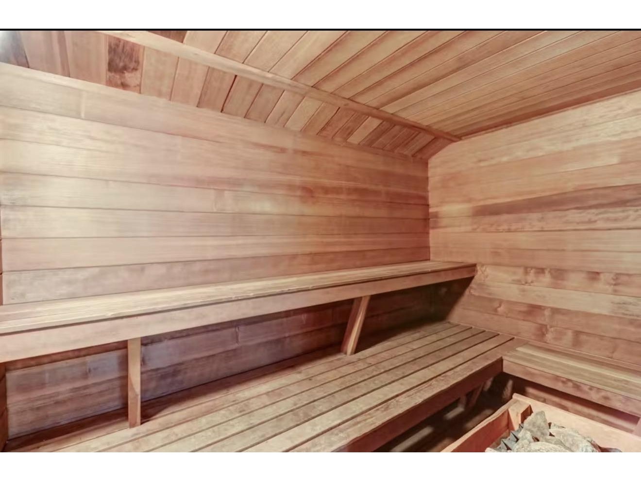 Sauna in clubhouse