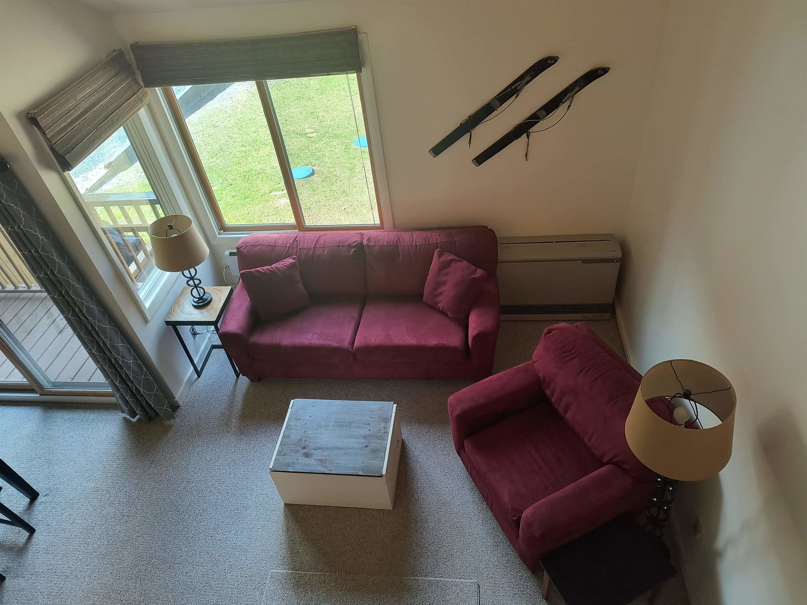 Living room view from landing (by loft)