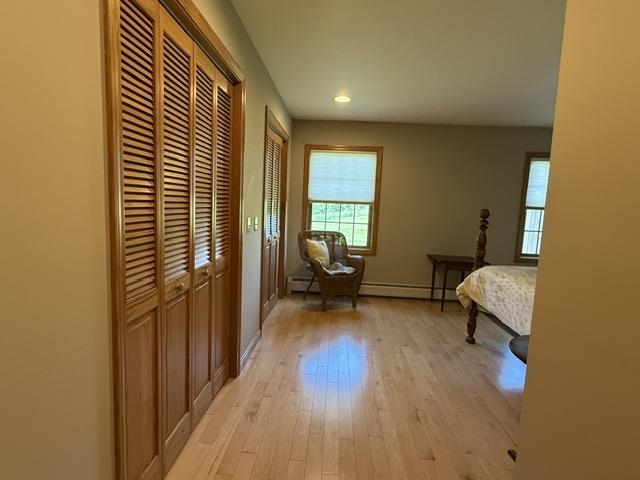 dual closets in master bedroom