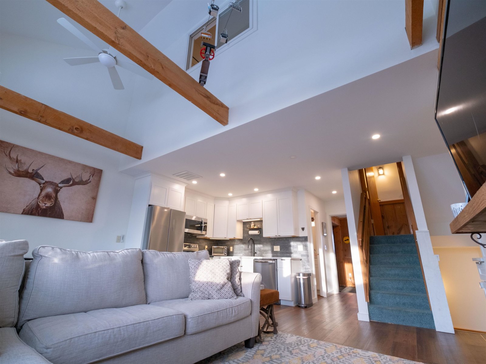 Open and airy with vaulted ceilings