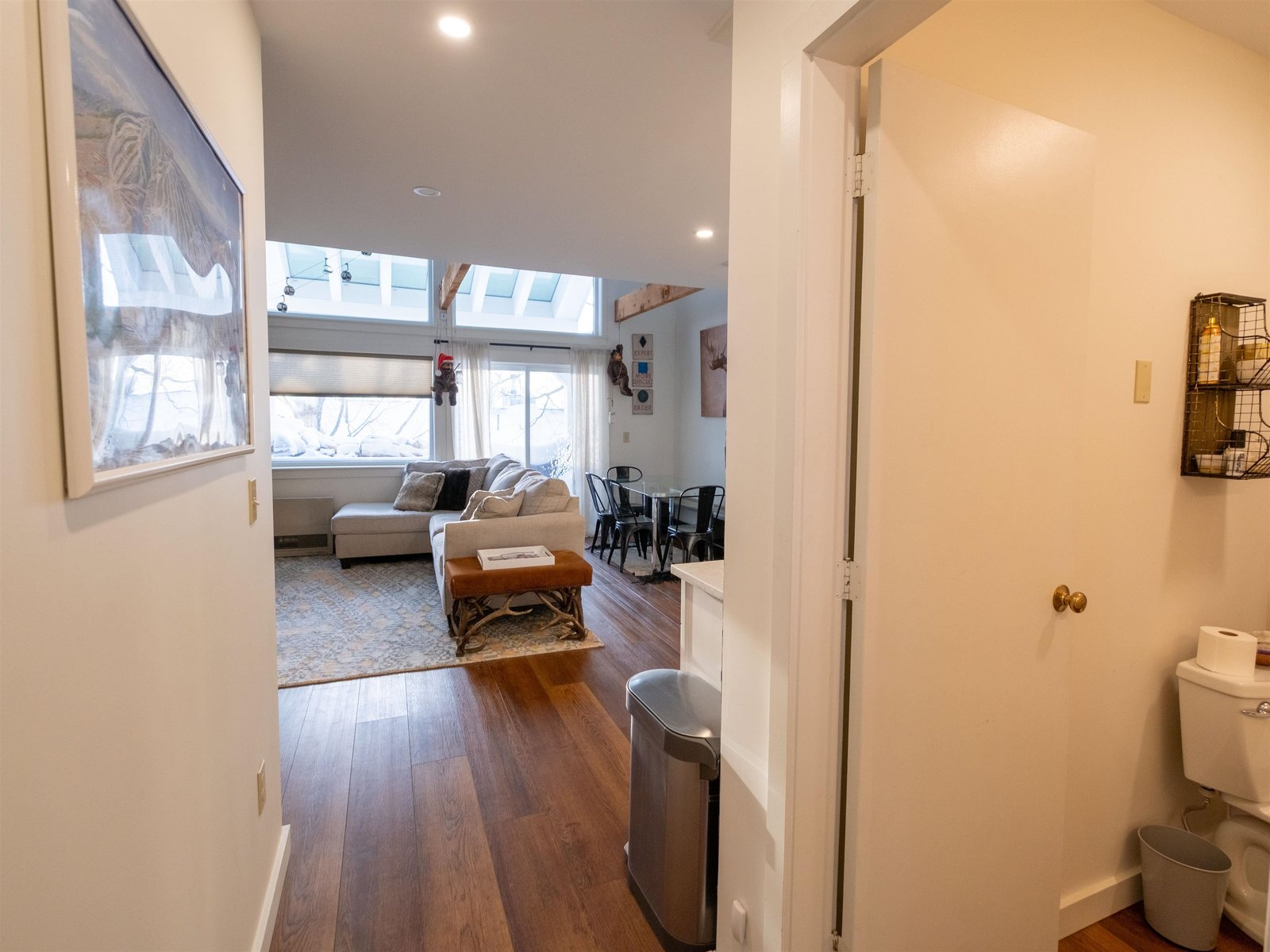 Entry from mudroom - main level full bathroom to your right