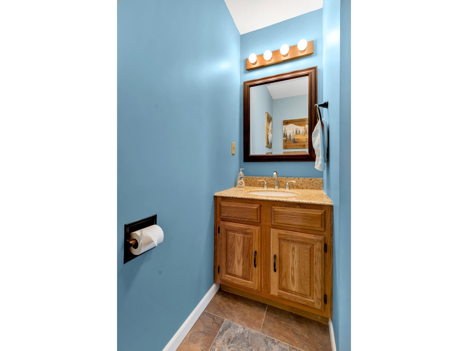 Oak Vanity With Granite Top