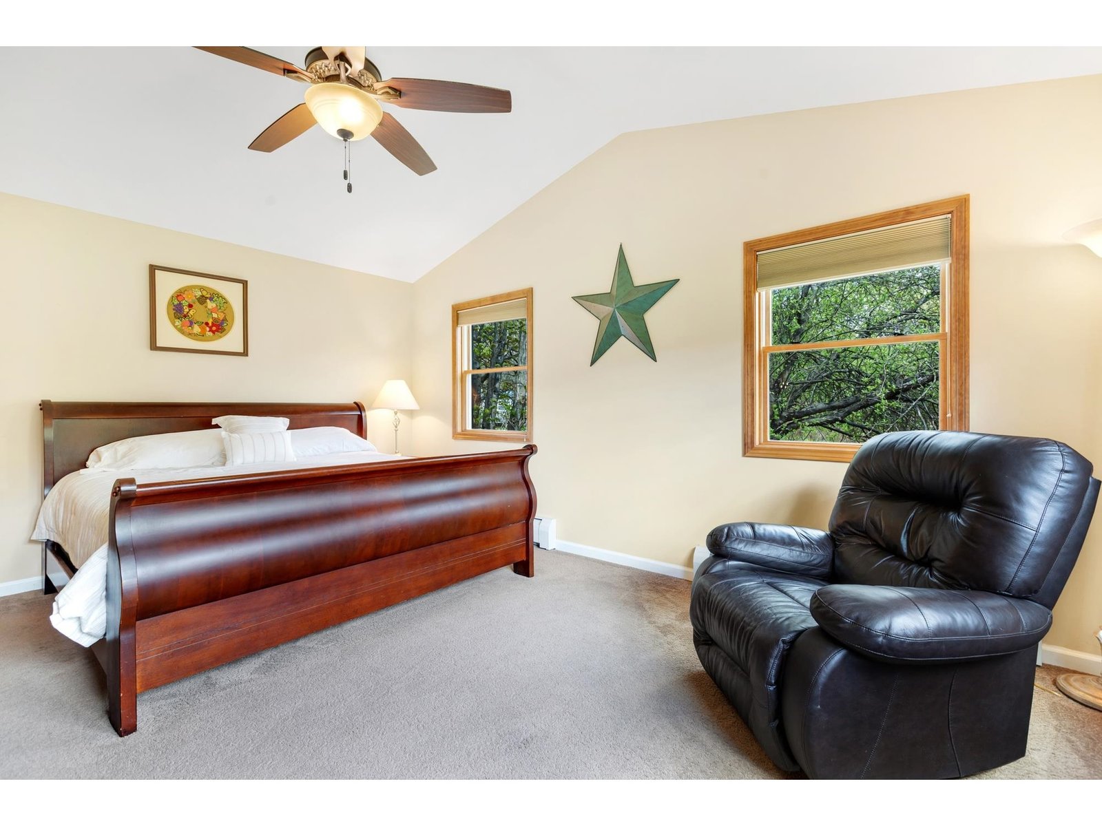 With Sleigh Bed