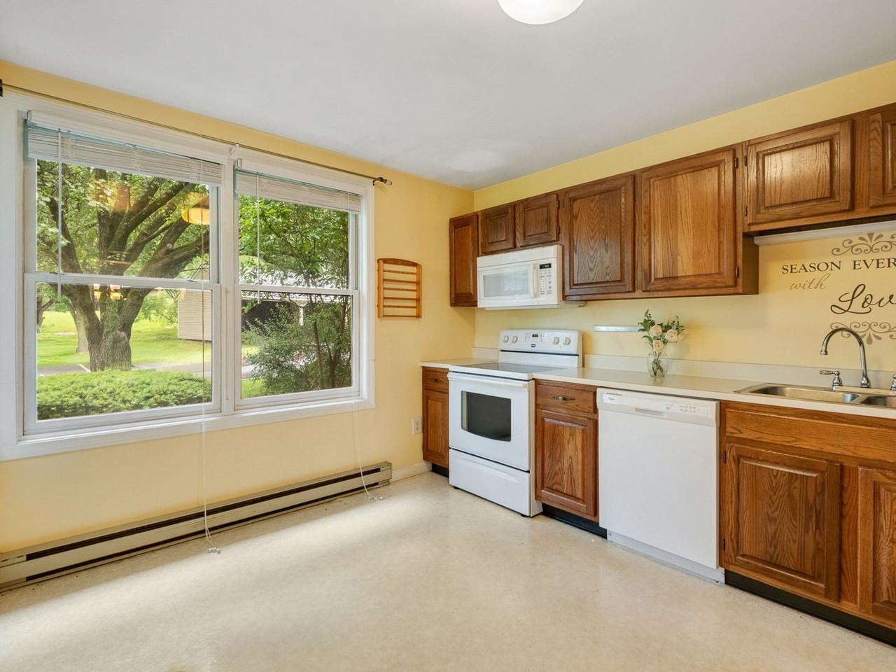 Natural light in kitchen