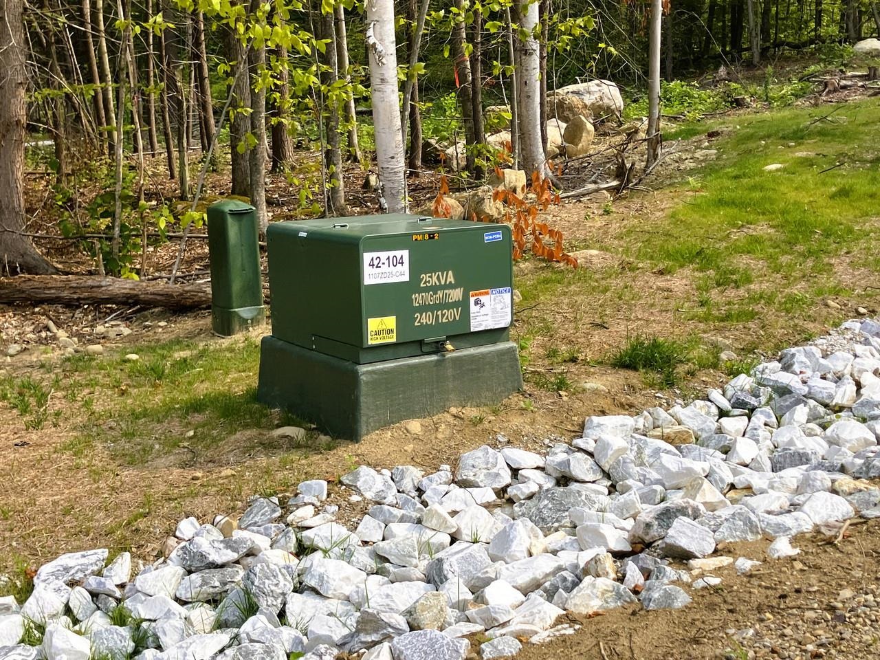 Underground utilities on site