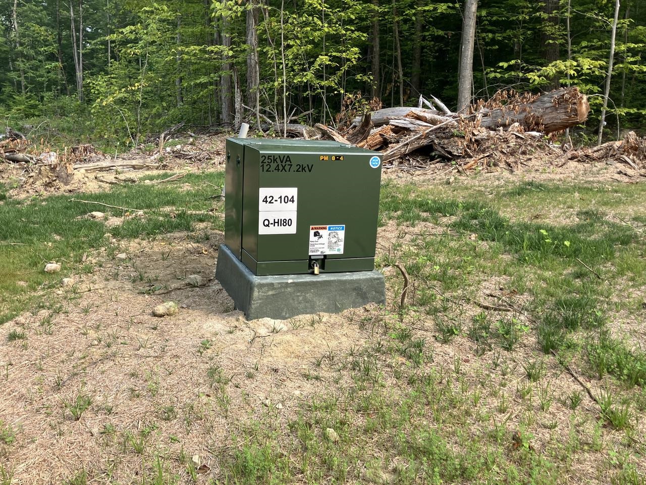 Underground utilities in place